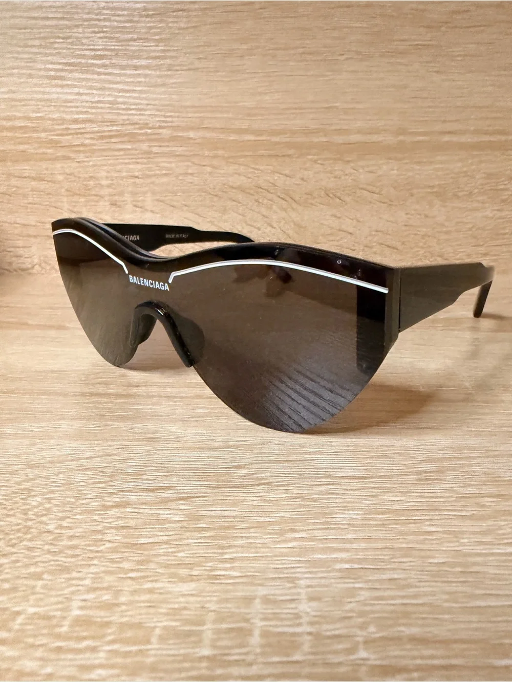 Balenciaga Black Oversized Cat-Eye Sunglasses